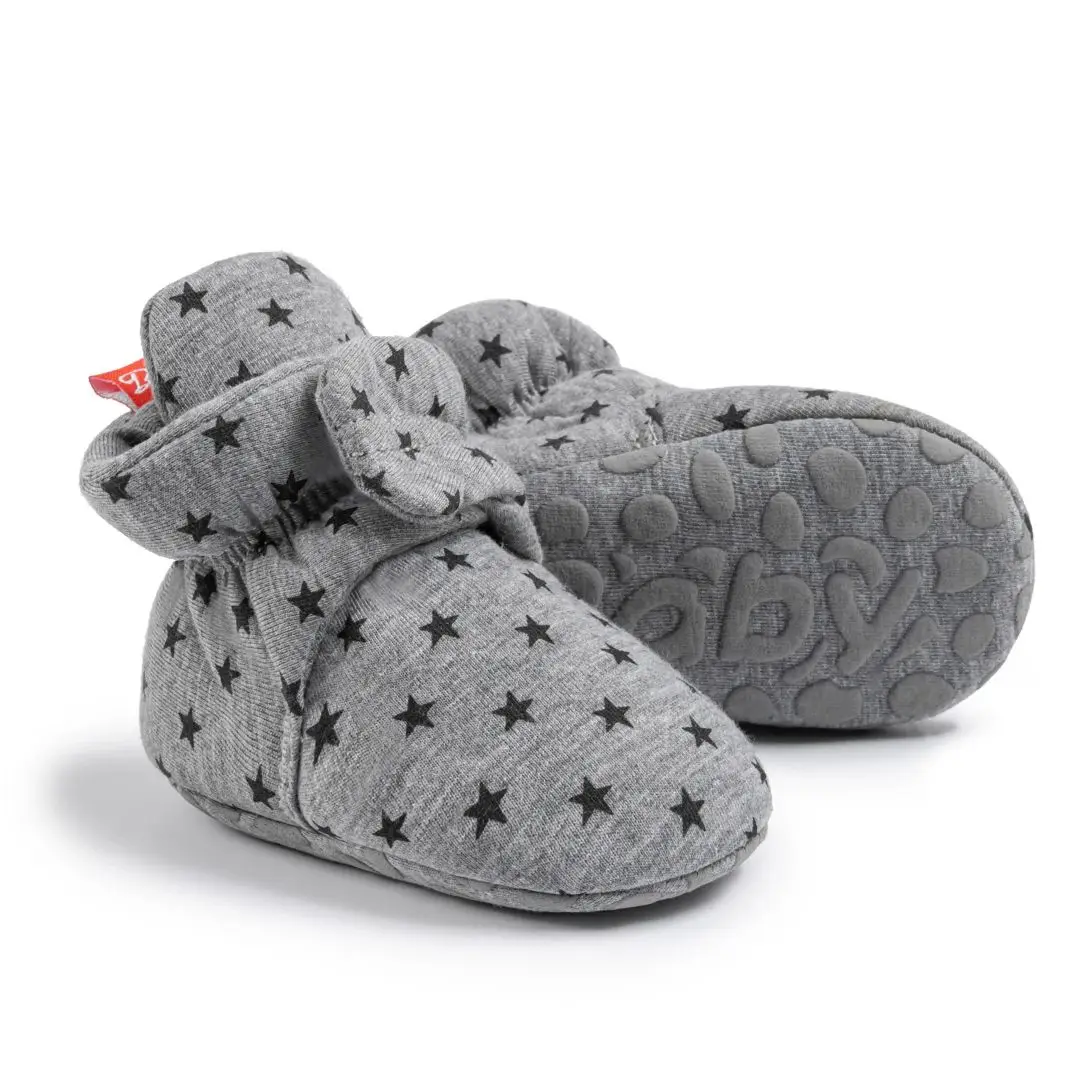 

KIDSUN Warm Baby Boy Girl Socks Shoes Toddler Winter Snow Booties Cotton Soft Sole Anti Slip First Walkers Crib Shoes Newborn