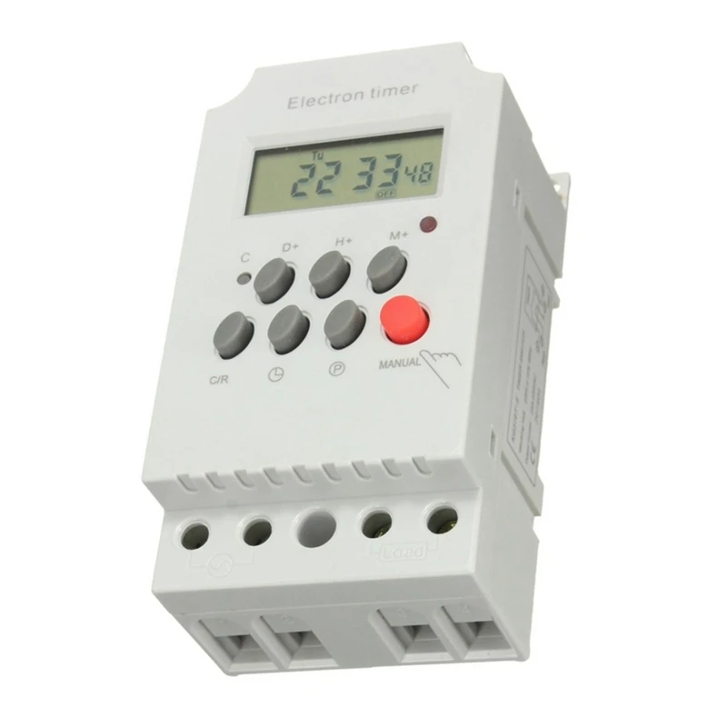 KG316T-II Din Rail Microcomputer Time Control Switch Time Control Timer AC 220V 25A DIGITAL TIMER SWITCH