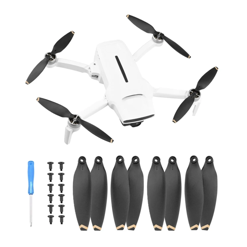 Hélices FIMI Mini démontées, fixation rapide visible, compatibles drone FIMI Mini.