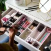 1 Set Creative Folding Plastic Drawer Organizer-Kitchen Utensil Storage and Versatile Cabinet Divider for Home,Desk Organization 5
