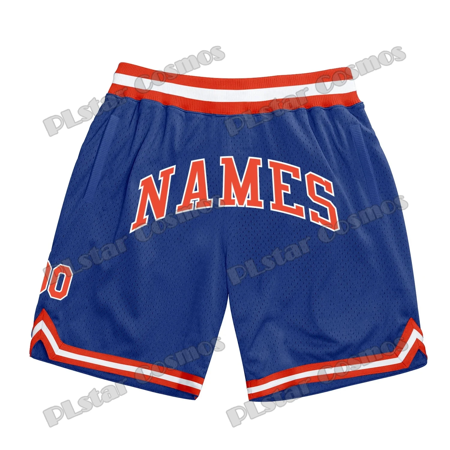 Custom Name and Number Purple Gold-White Basketball Shorts 3D Printed Men Youth Summer breathable mesh Sports Shorts LQD04 6