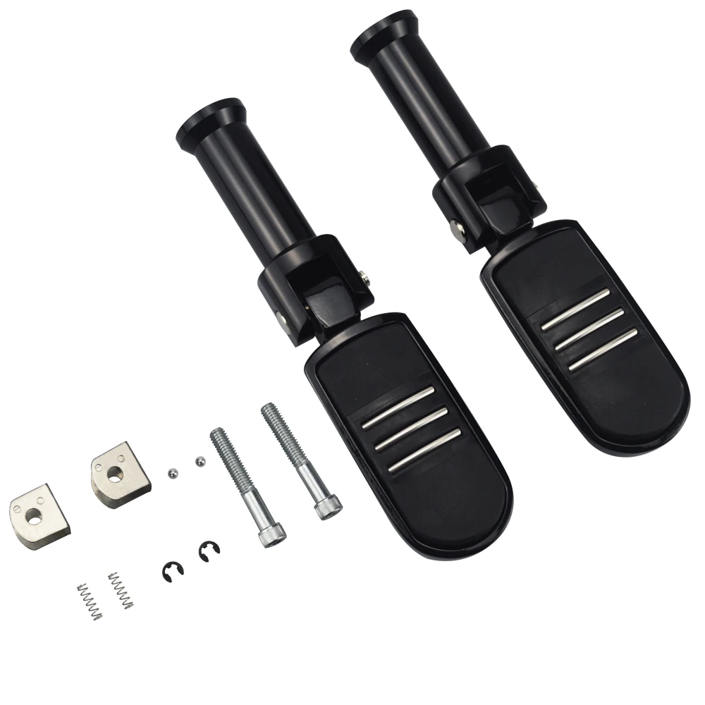

Motorbike Passenger Footpegs With Support Mounting Kit For Harley Davidson Softail 2018-2024 Deluxe Fat Boy Heritage Sport Glide
