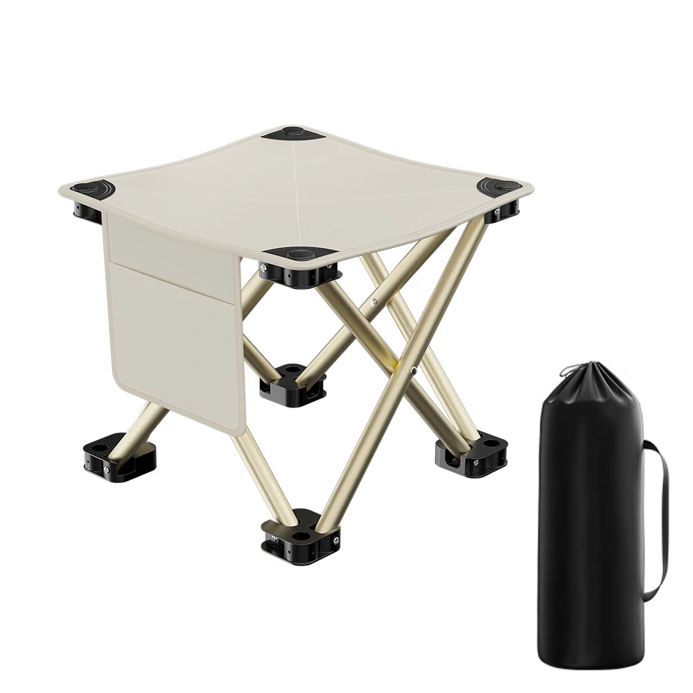 야외 휴대용 캠핑 의자, 휴대용 가방 포함, 접이식 낚시 의자, 미끄럼 방지 바닥 지지대, 하이킹 도구 장비 