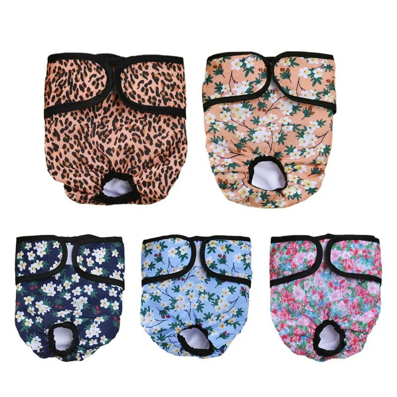 Dog Diapers Female Washable Reusable Puppy Dog Physiological Pants