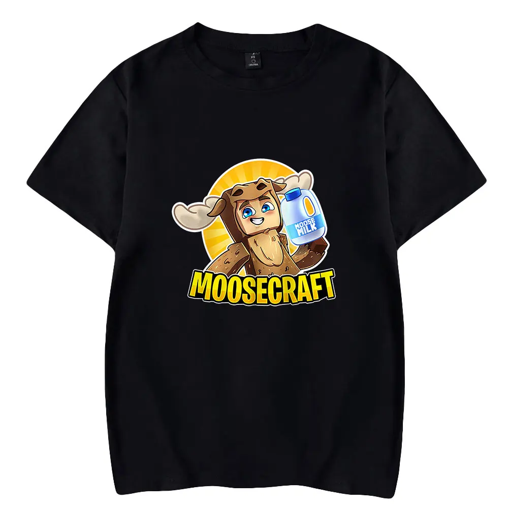 

MooseCraft Tshirt Unisex Crewneck Short Sleeve Women Men T-shirt Social Media Star 2022 Casual Style Fashion Clothes