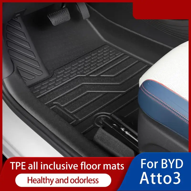 

Car Floor Mats for BYD Atto 3/plus 2022 Non-Slip Floor Liners Waterproof All-Weather Durable TPE Floor Liners special foot pad