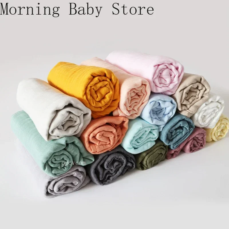 120*120cm Muslin Bamboo Baby Blanket Soft 2 Layers Newborn Swaddle Wrap Bath Towel Blanket Infant Sleepsack Stroller Cover 0-36M 3