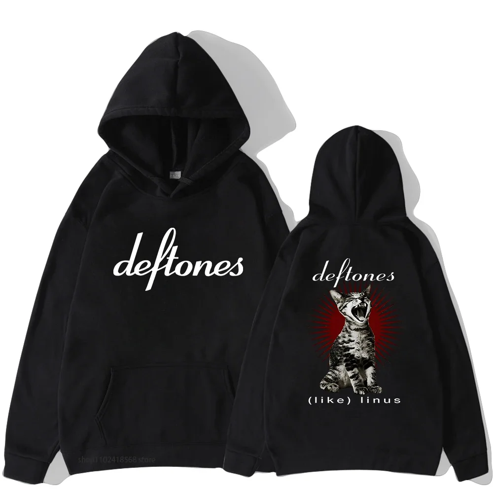 

Deftones Graphic Print Hoodies Metal Rock Band Sweatshirt Long Sleeve Male Clothes Men's Vintage Tops Gothic Harajuku Streetwear