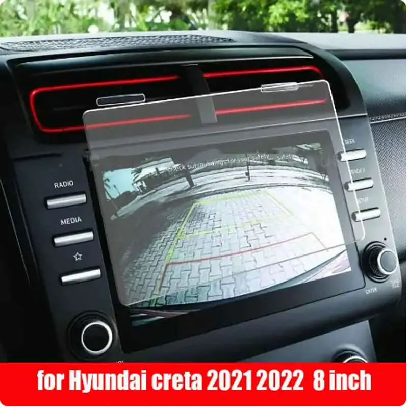 

Для creta 2021 2022 Автомобильная информационная система GPS Радио Навигация аксессуары для интерьера закаленное стекло Защита экрана