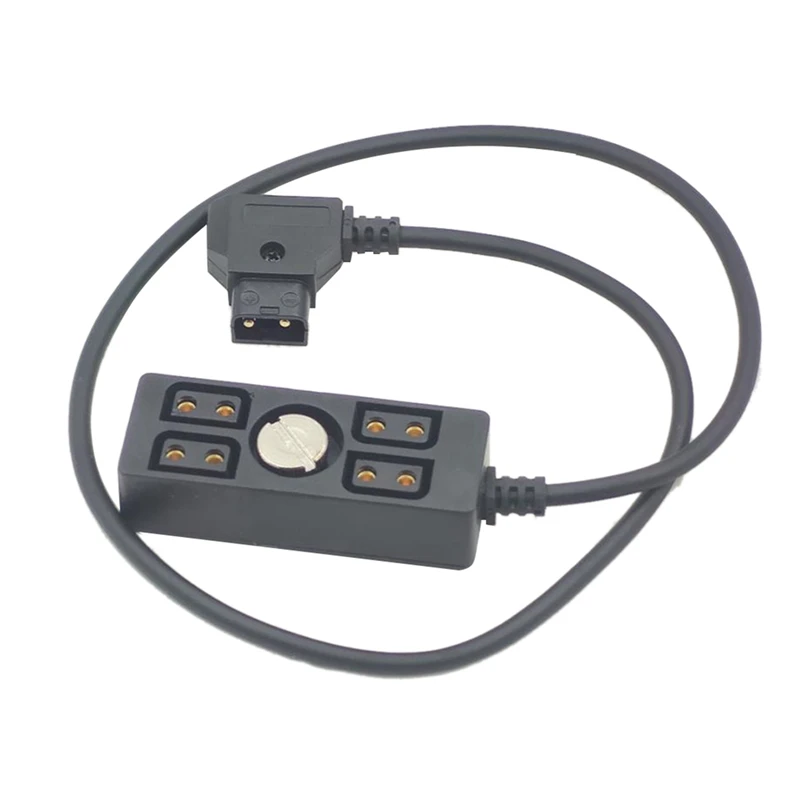 V Mount Power Split Male D-Tap B Type Power Tap To 4-Port Female D-Tap P-Tap Hub Adapter Splitter For Photography Power Cable