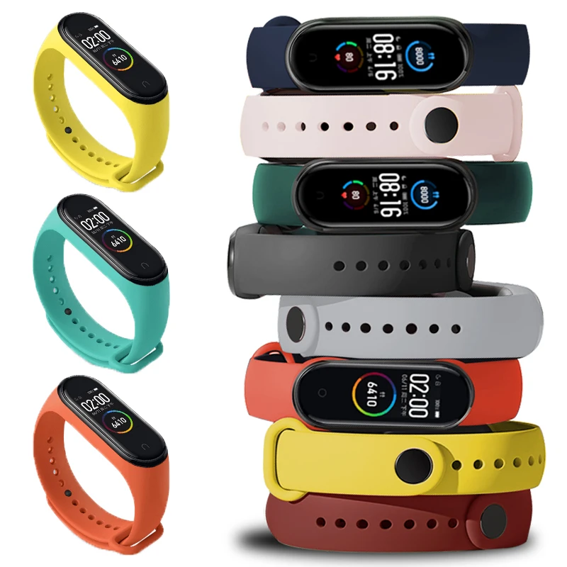 

Ремешок силиконовый для Xiaomi Mi Band 8 7 6 5 4 3, браслет для наручных часов MiBand8 7 band5 band6, аксессуары для умных часов
