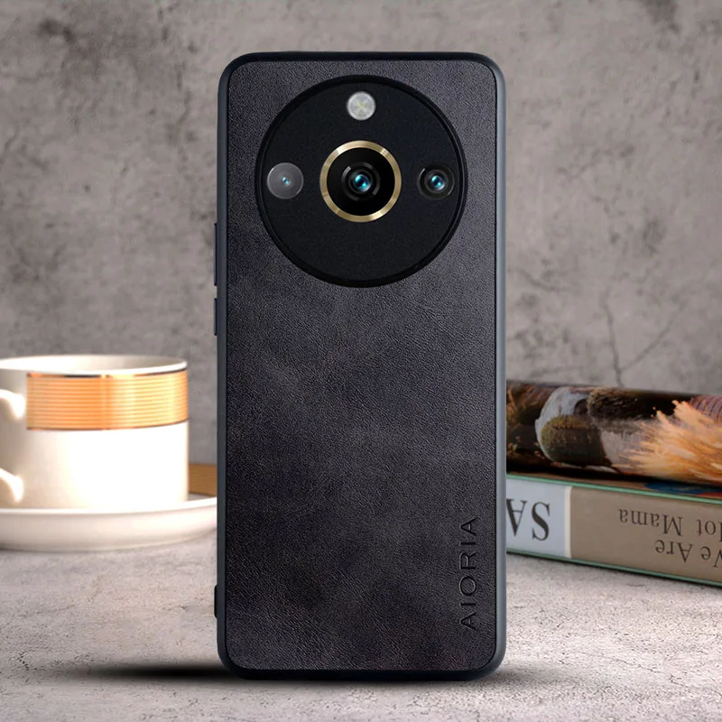 Luxury Vintage Leather Case for OPPO Realme - Premium Protective Cover