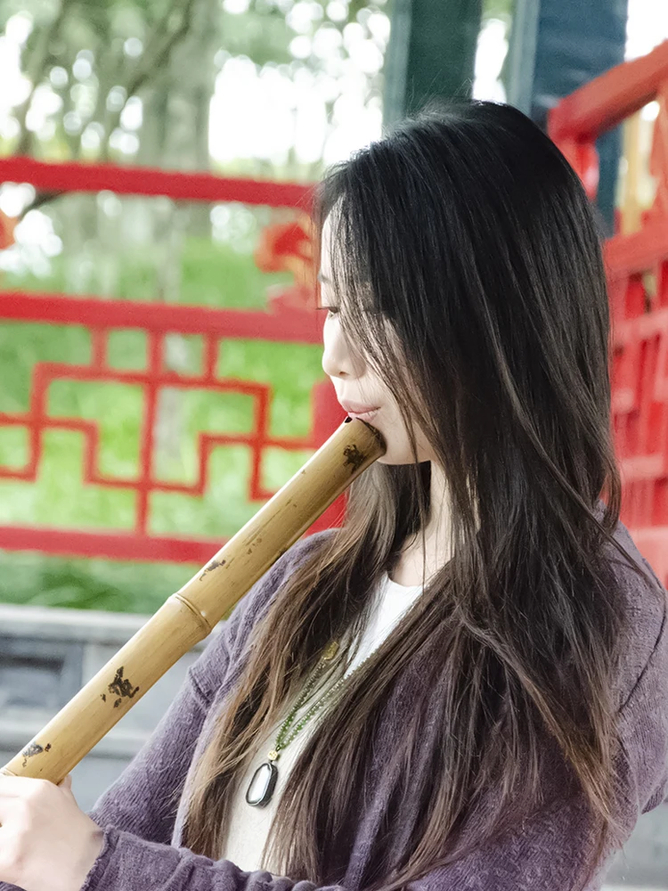 China YPXD Dong Xiao Flute Gui Bamboo Flute Professional Vertical Traditional Chinese Music Instrument 8 Holes Key G F E D