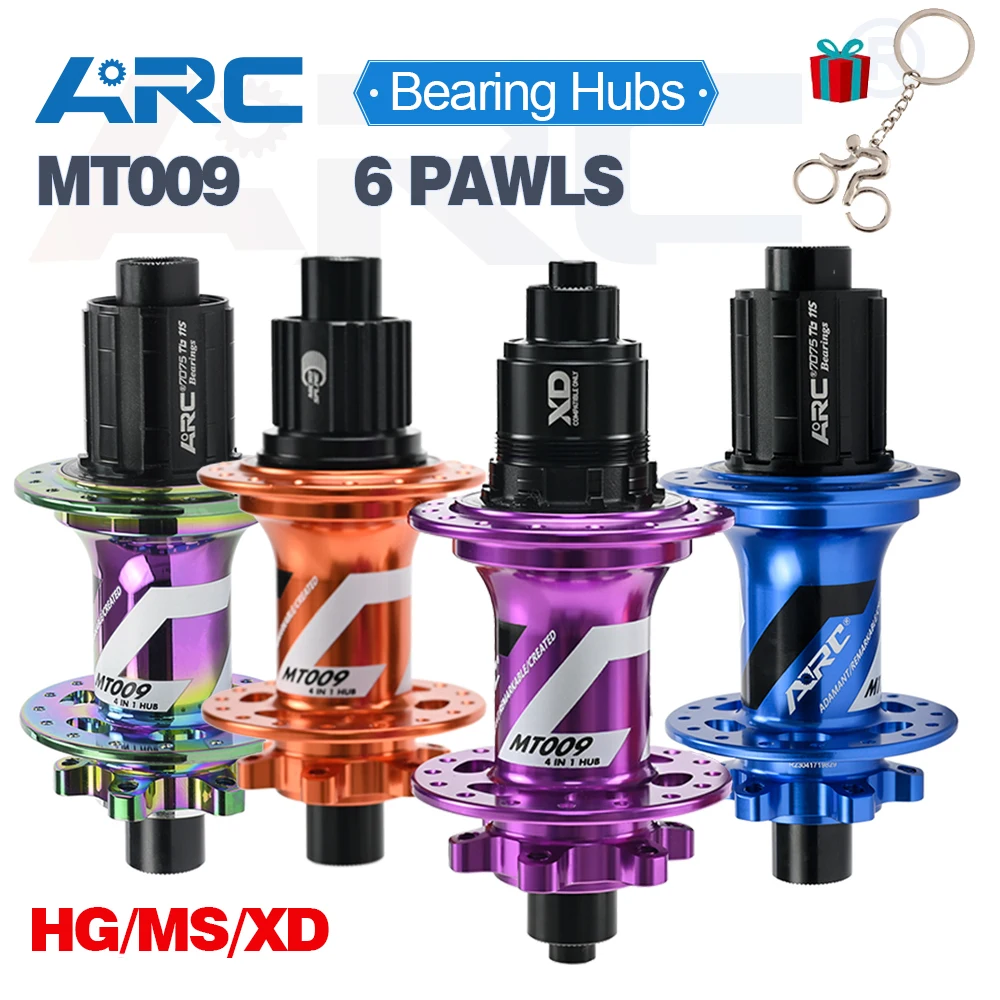 ARC 최신 MT009 32 홀 산악 자전거 허브, K7 12 속도 6 폴 3 톱니 114..