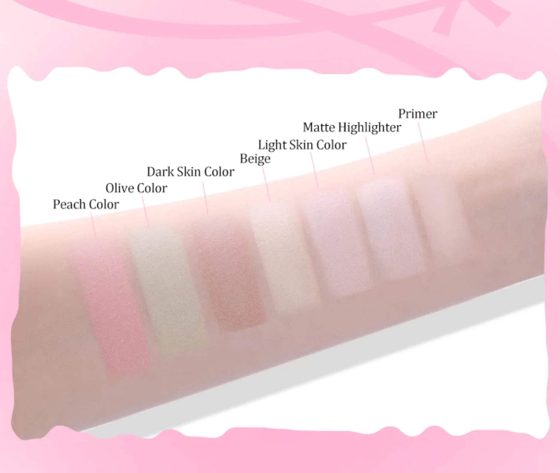 VEECCI Concealer Highlight Seven Colors Moisturizing Not Stuck Versatile Nature Natural Invisible Acne Moisturizer Makeup 6