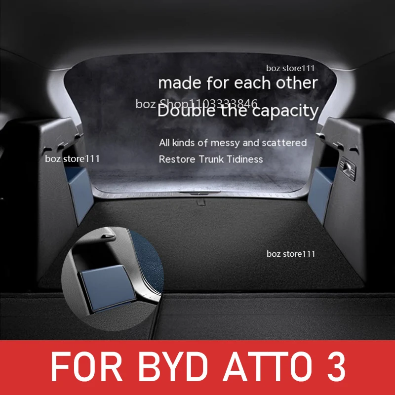 

Car Trunk Side Slot Storage Box Car Trunk Folding Storage For BYD YUAN Plus ATTO 3 Champion Edition Auto Interior Accessories