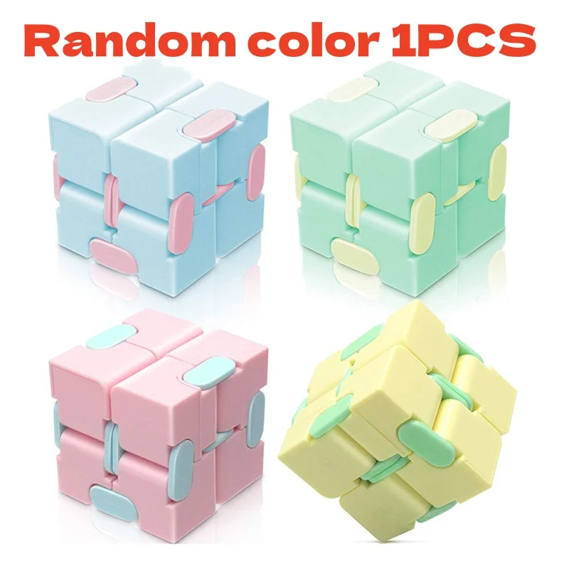 Infinity Cube Flip Adhd Toys Anxiety Toy Fingertips for Game Puzzle Antistress Magic Finger Fidget Autism Hand Gifts Children