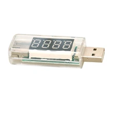 

KW-202 Digital Display USB Portable Tension Tester Voltmeter Battery Tester For Power Bank Cell Mobile Phone Transparent