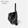 Motingsome 2024 Rodeo Buckle Woman Luxury Designer Bags Cow Leather Handbag Fashion Lady Pouch Retro Underarm Purses Tote New 4