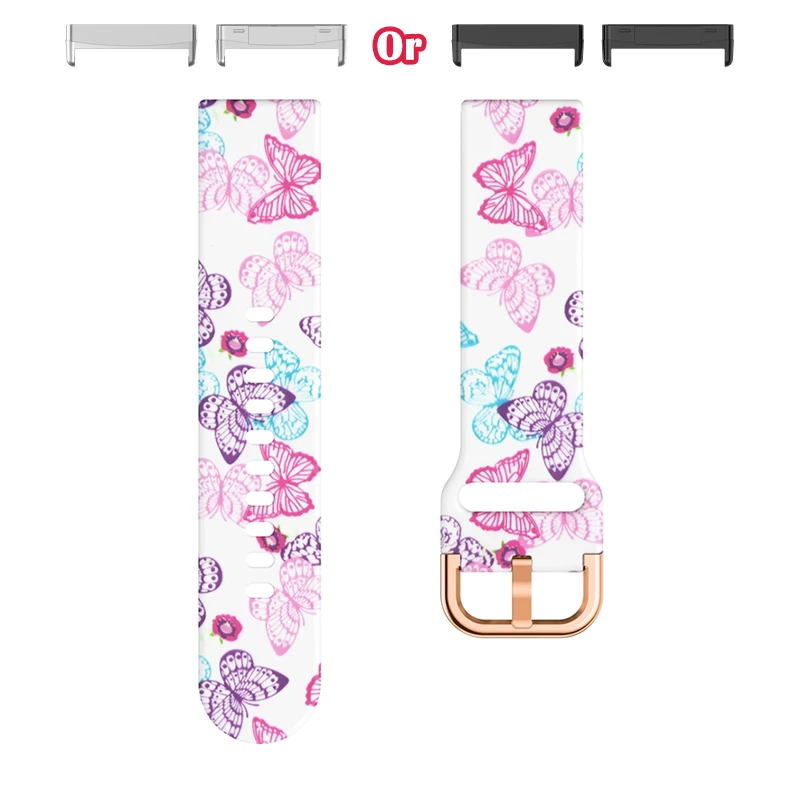 Colorful Print Lightweight Fashion Watch Strap - Sweatproof & Stylish Replacement Band