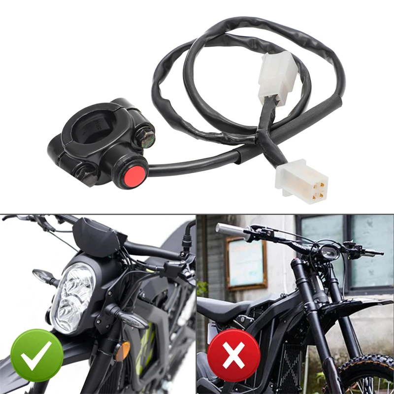 Motorcycle Plug&Play Modified Headlight On/off Switch with Plug for Sur