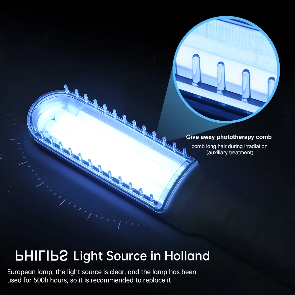 311nm UvB Light Phototherapy for Vitiligo Skin Problems Treatment Ultraviolet Lamp Adopt Medical Light Source Treat Psoriasis - Image 4