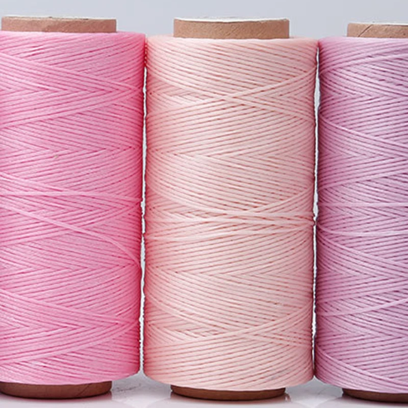 가죽 왁스 스레드 코드, 핸드 스티칭, 왁스 스레드 스트링 코드, 가죽 신발 수하물 팔찌 쥬얼리 제작, 260m, 0.8mm