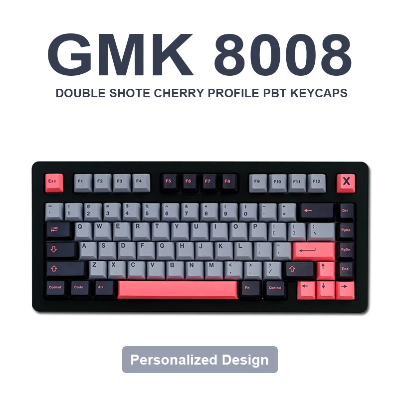 

129 Keys GMK 8008 Keycaps DOUBLE SHOT Cherry Profile PBT Keycaps For Mechanical Gaming Keyboard Personalise Custom Keycap