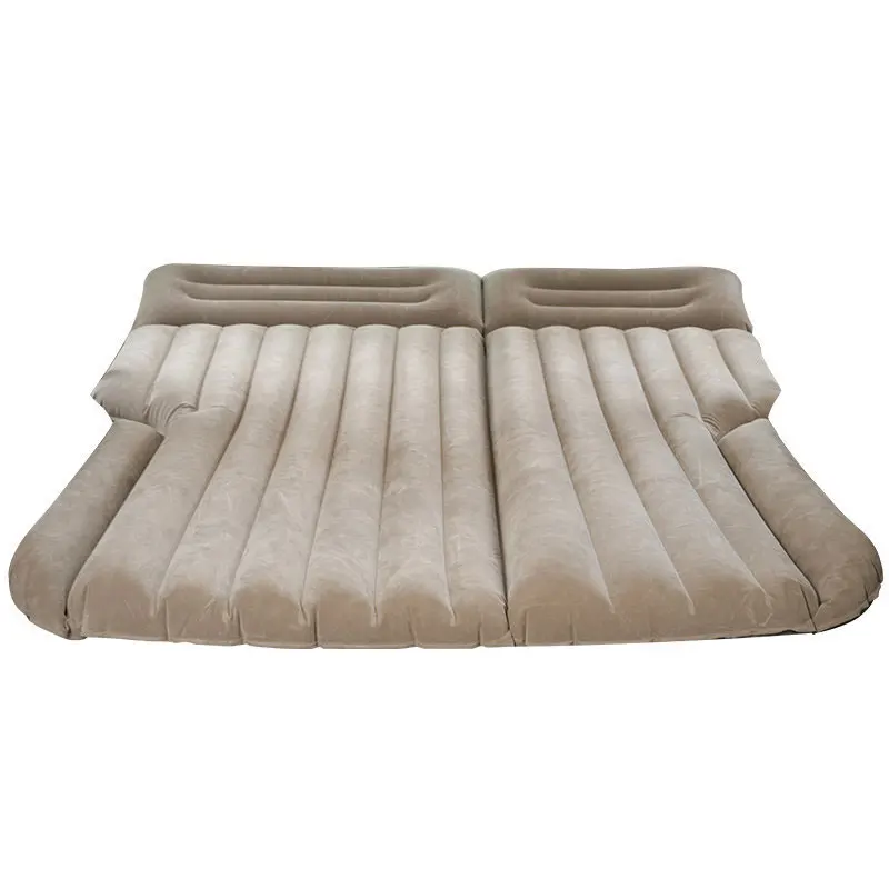Car Inflatable Bed For Tesla Model 3/Y SUV Travel Air Mattress Outdoor Camping Cushion Folding Portable Flocking Pad