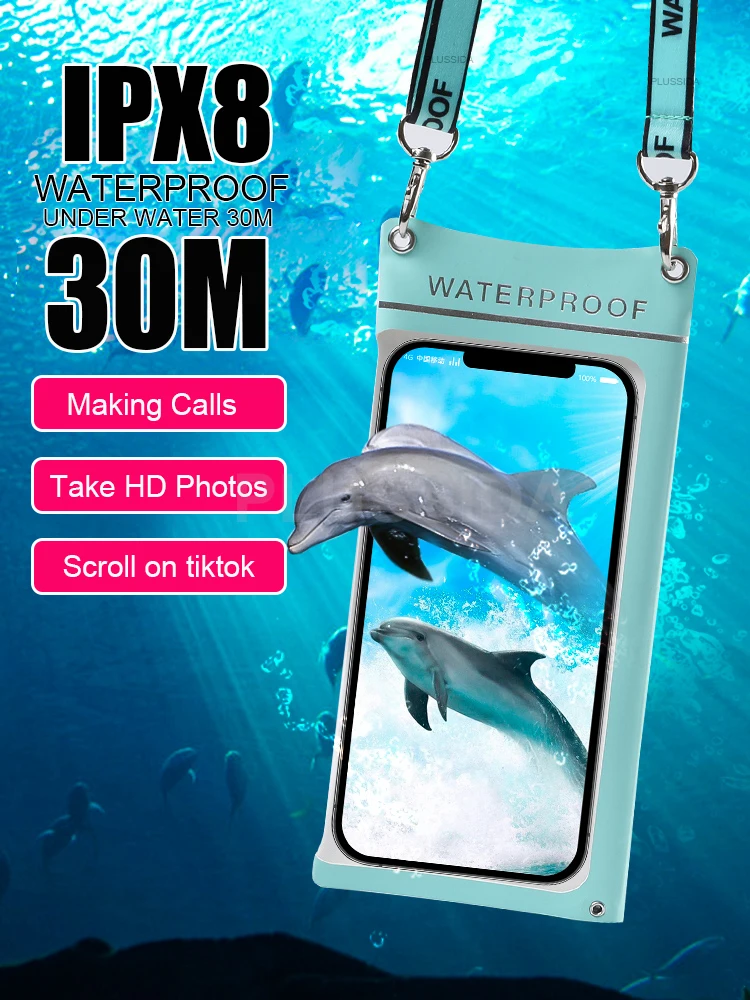 Waterproof Phone Case Pouch Bag For Iphone 13 12 11 Pro Max Samsung