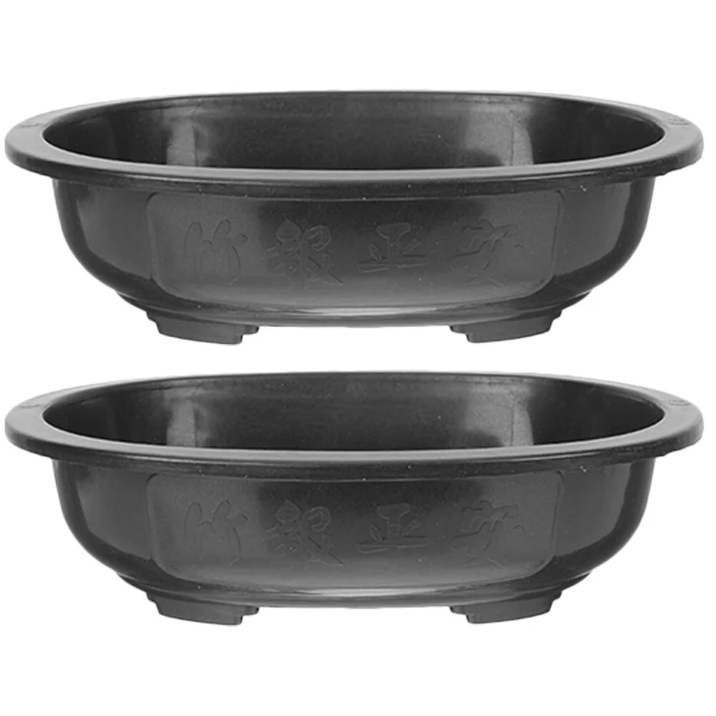 Flowerpot Gardening Planter Oval Ornament Large Bonsai Decorative Pots Indoor Plants