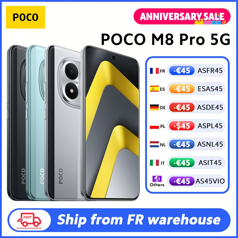Smartfon POCO M8 Pro 5G z EU za $312.89 / ~1190zł