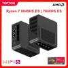 Topton Mini PC AMD Ryzen 7 8845HS ES Barebone Computer Windows 11 2xDDR5 PCIe4.0 2*HDMI2.0 USB4.0 Gaming PC Triple Display WiFi6 1