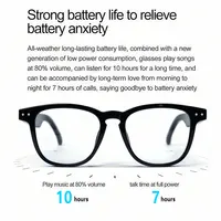 AI Translation Smart Glasses, photochromic lenses, support 160+ languages real-time translation, fashionable audio glasses. - Image 3