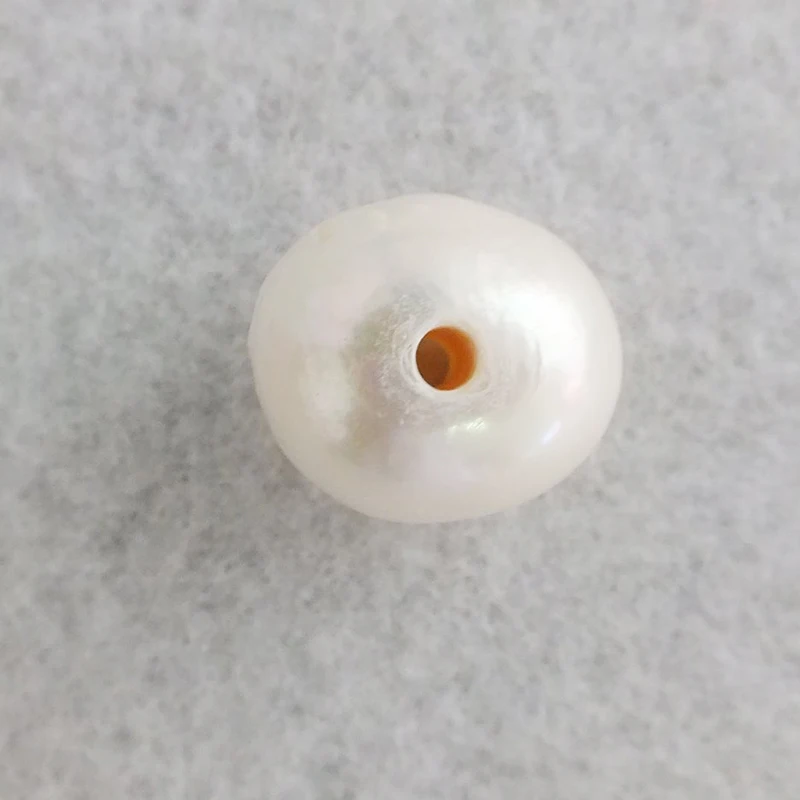 淡水真珠100mm内部穴11mm25個白いビーズ