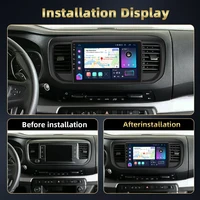 PodoNuremberg-Autoradio Android, navigation GPS, Carplay, 8 cœurs, DSP, Wi-Fi, 4G, 9 ", pour voiture Cristaux en Jumpy 3, KIT Rods, Toyota Proace 2016 2
