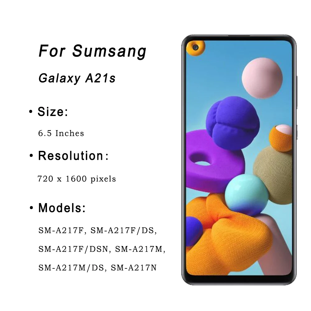   LCD ġ ũ Ÿ  ü ǰ, Ｚ  A21s A217 SM-A217F DS, 6.5 ġ ÷, ǰ