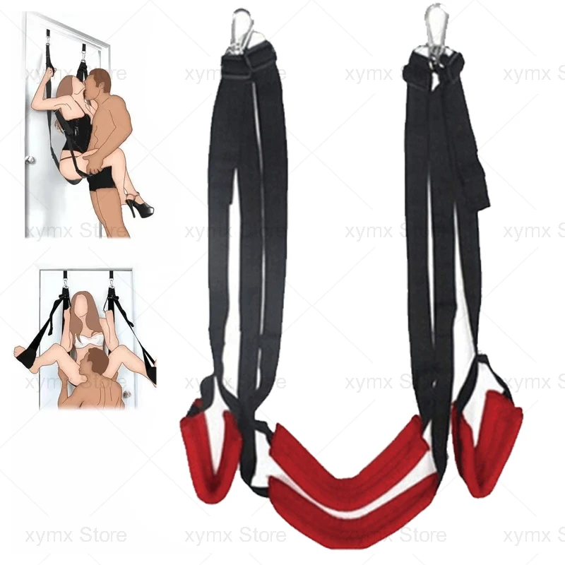 Giochi Per Adulti Sex Swing Cuscino In Peluche In Pelle Morbido Cuscino Per Sedile E Gambe Appeso Altalena Per Adulti Giocattoli Del Sesso Per Coppie 