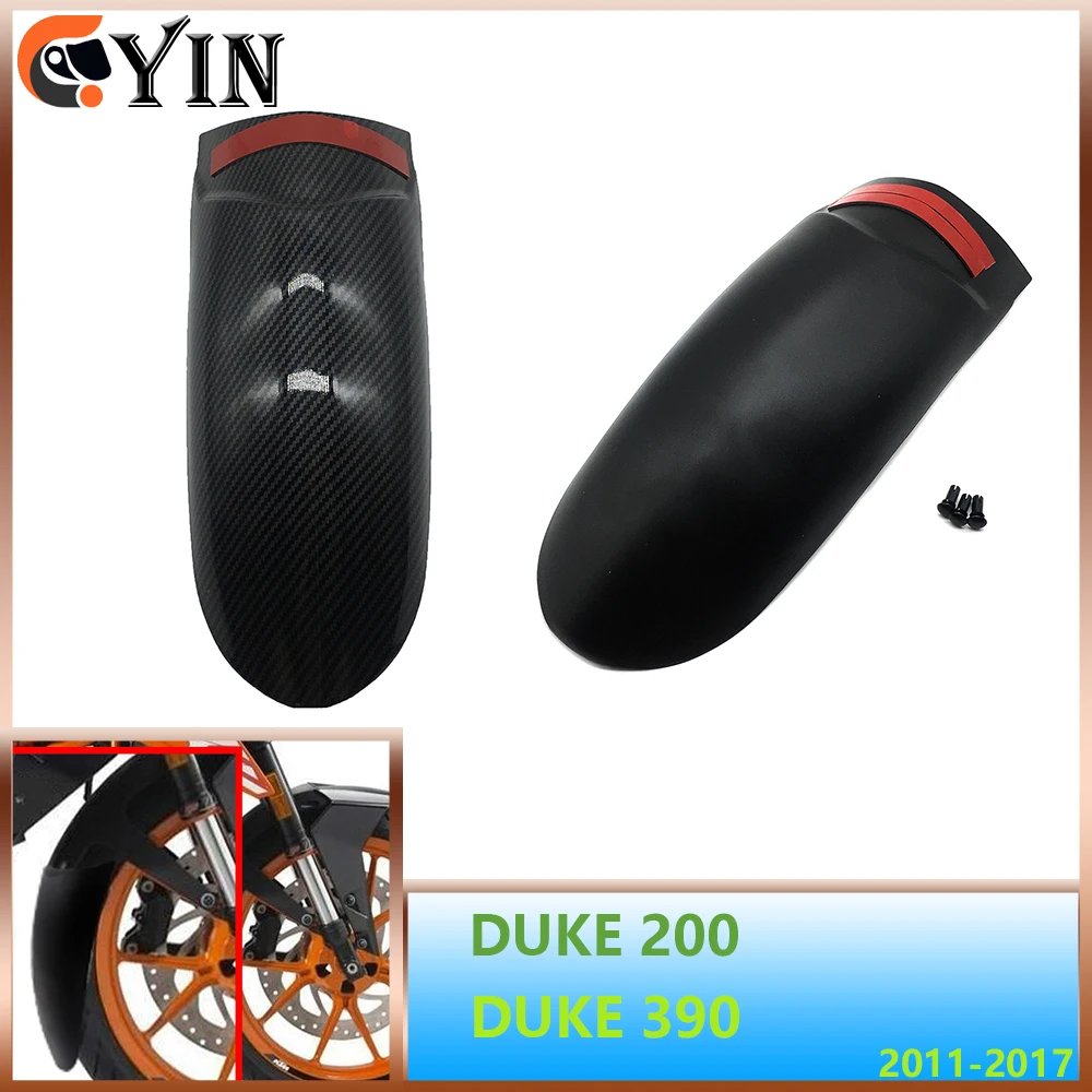 

Удлинитель переднего брызговика для мотоцикла Duke 200 390 11-17 KTM200 KTM390 2011-2017, углеродный удлинитель брызговиков