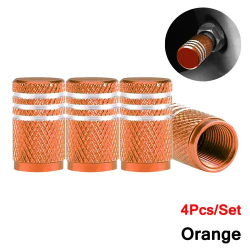 DSYCAR 4Pcs Silver Car Tire Valve Stems Cap Knurling Style Tire Valve Cap Aluminum Tire Wheel Stem Air Valve Cap for US Schrader - Image 25