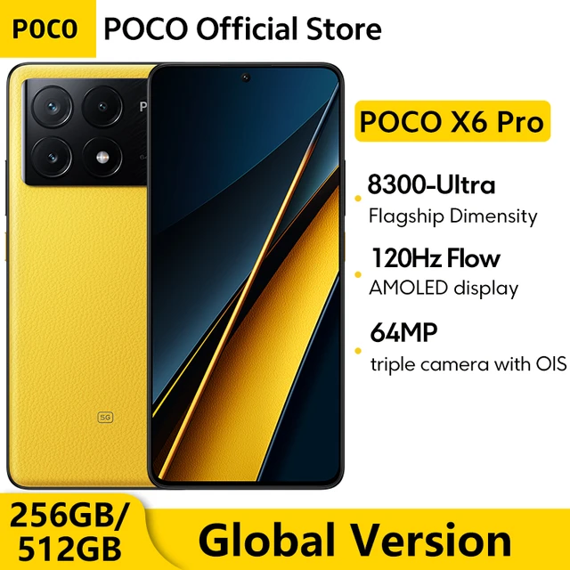 Global Version POCO X6 Pro 5G Dimensity 8300-Ultra 6.67 1.5K AMOLED  DotDisplay 64MP NFC 67W - AliExpress
