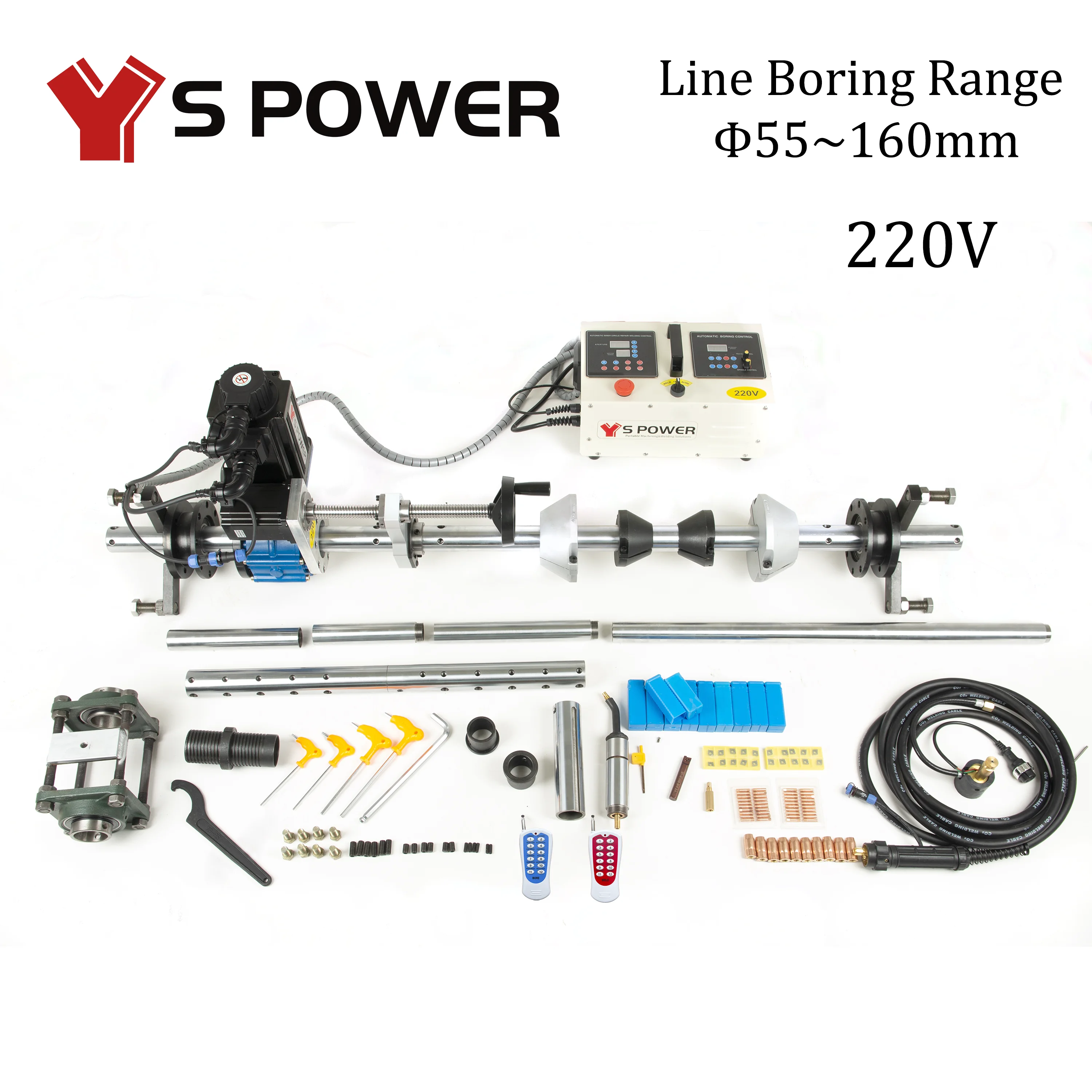 Portable Line Boring Machine YS55160 S Power SPOWER Excavator Hole Repair line boring machine
