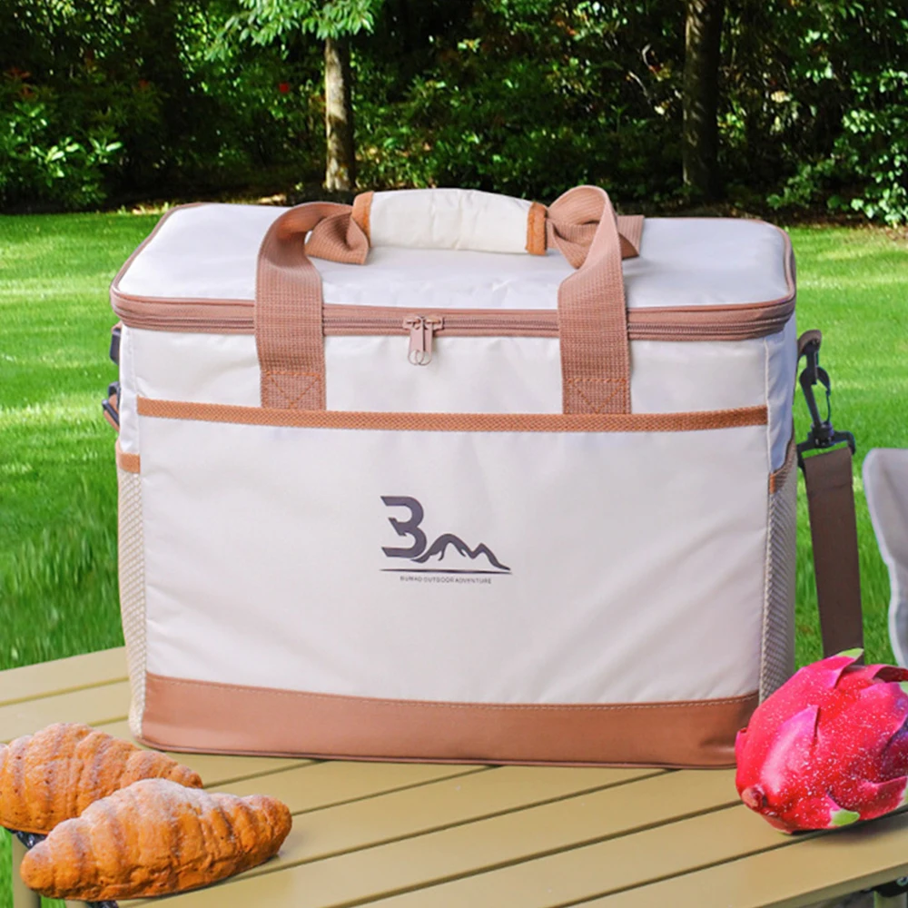 

Portable Picnic Bag Thermal Insulated Lunch Box Tote Cooler Handbag Waterproof Backpack Bento Pouch School Food Storage Bags