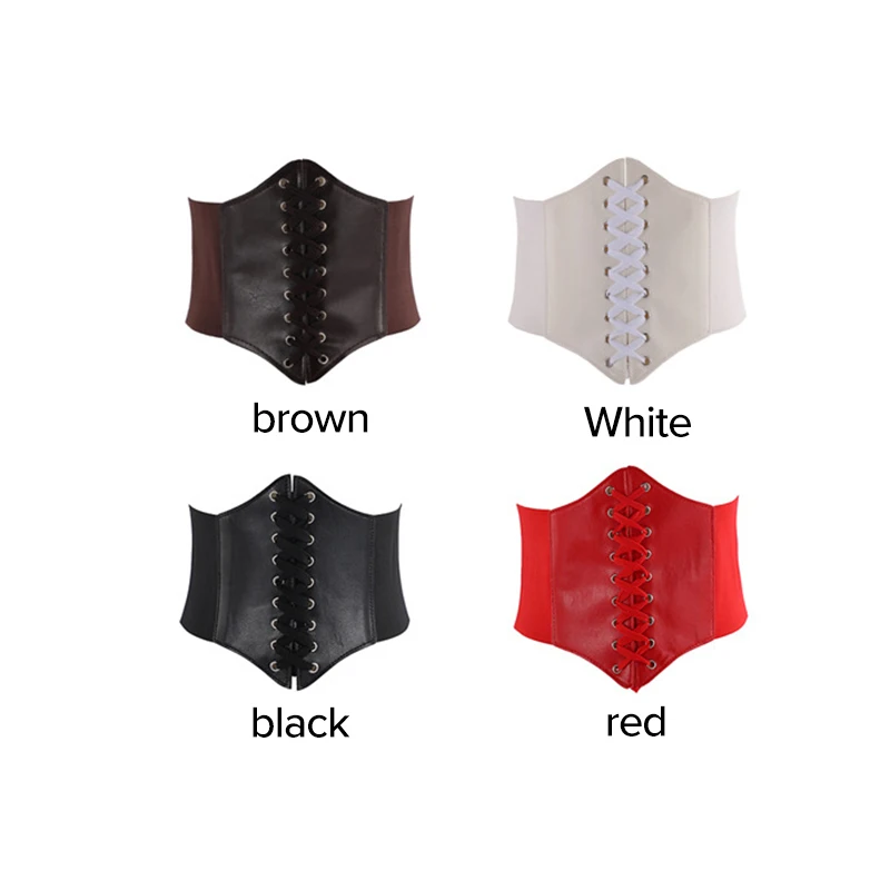 Women's Corset Body Shapewear Sexy Wide Leather Belt Cummerbunds Strap Belts for Women High Waist Slimming Corsets and Bustiers - Image 5
