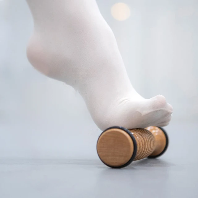 Wood Foot Massage Roller for Stress Relief and Foot Health