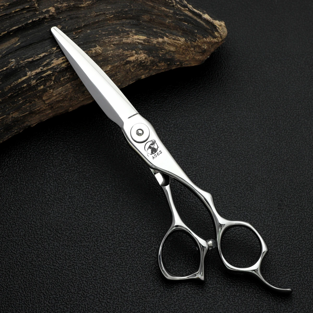 ACOS 프로페셔널 이발 가위 6.2인치 일본 ATS-314 스틸 건식/습식 텍스처 숱가위 미용실용