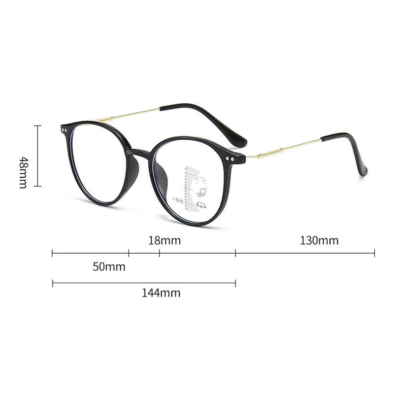 Progressive Multifocus Reading Glasses High Definition Photochromic Presbyopia Eyewear Anti-blue Light Far Sight Glasses 6