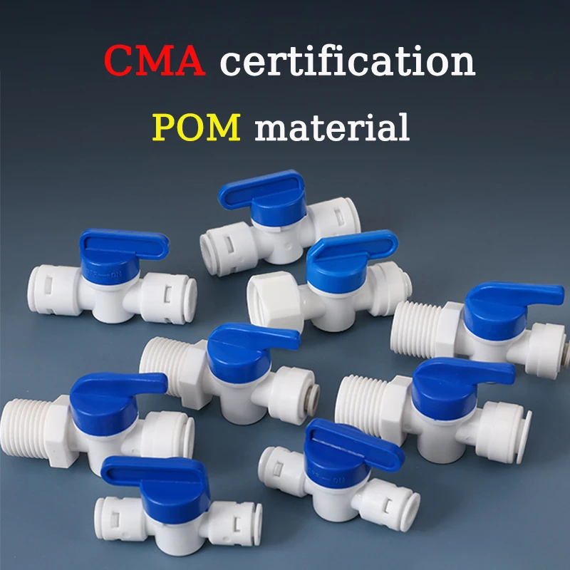 S753b6b44b0eb4cfabafa0e42fea346f3P 1/4 "3/8-calowy oczyszczacz wody szybkozłącze zawór kulowy RO filtr płukania wstecznego akcesoria do systemu odwróconej osmozy