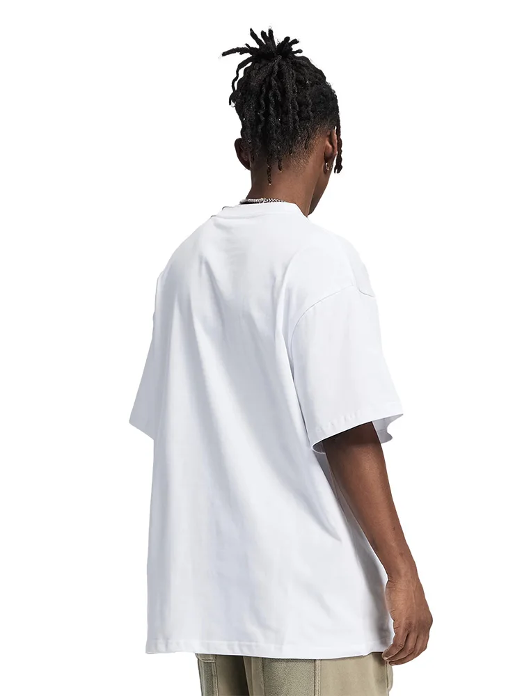 Summer Doberman Print American High Street T-shirts Cotton Short Sleeves for Men and Women