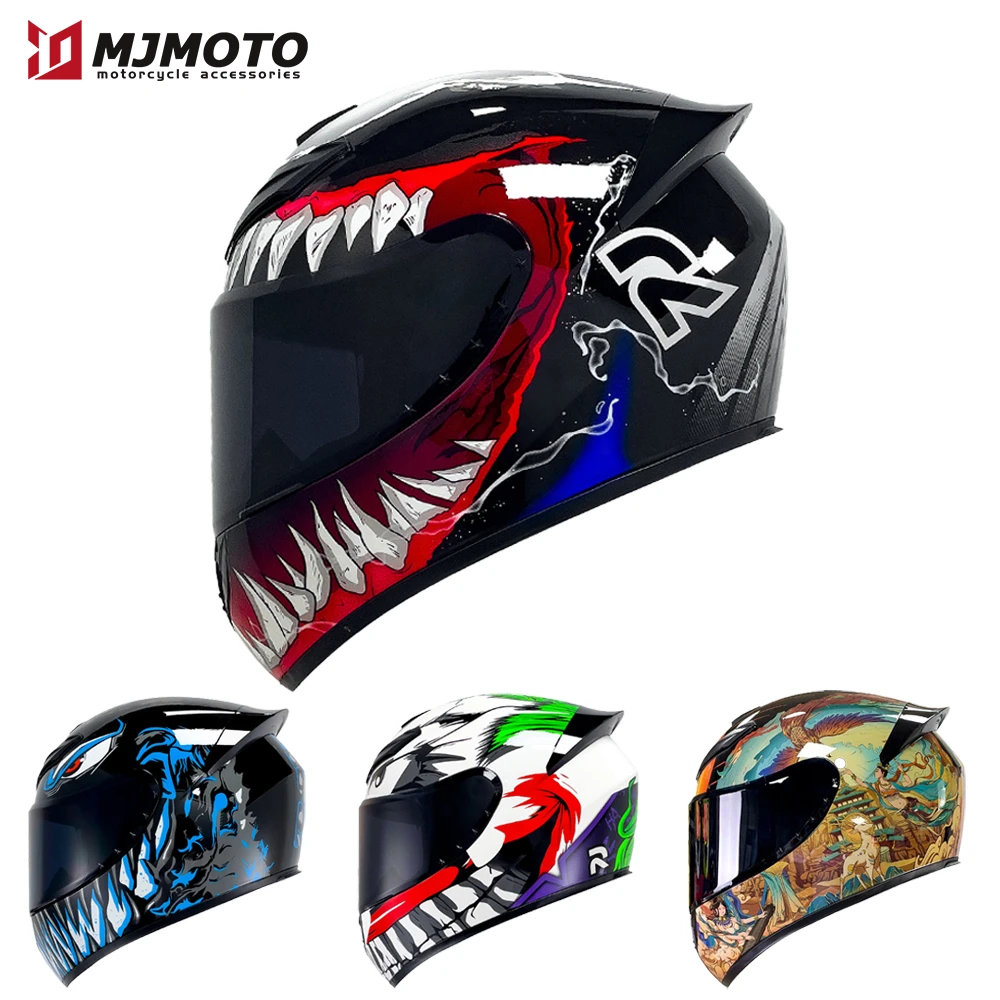 Motorcycle Full Face Helmet Motocross Racing Helmet Knight Safety
